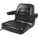 GENERIC BLACK TALON UNIVERSAL FOLDING BUCKET SEAT WITH ARMRESTS - BLACK - Like New