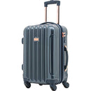 KENSIE WOMEN'S ALMA LUGGAGE SET, 20" CARRY-ON, MIDNIGHT BLUE - MIDNIGHT BLUE - Brand New