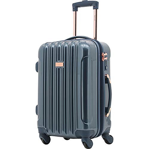 KENSIE WOMEN'S ALMA LUGGAGE SET, 20" CARRY-ON, MIDNIGHT BLUE - MIDNIGHT BLUE - Brand New
