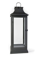 Serene Spaces Living 25" Tall Black Decorative Hurricane Lantern - Black - Like New