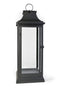 Serene Spaces Living 25" Tall Black Decorative Hurricane Lantern - Black - Like New