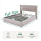 Novilla  N-F12006-F-BR Full Bed Frame with Headboard and Storage - Beige - Like New