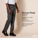 AMAZON ESSENTIALS MEN'S SLIM-FIT FLAT-FRONT DRESS PANT SIZE 32 W X 29 L BLACK - Brand New