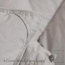 AIRLUCK LUXURY FEATHER DOWN COMFORTER FLUFFY DUVET QUEEN SIZE FROST GRAY - Like New