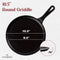 Cuisinel Cast Iron Round Griddle - 10.5" Crepe Maker + Silicone, C10-RG - BLACK - Like New