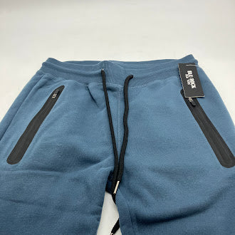 BLU ROCK MEN'S HEAVYWEIGHT SLIM-FIT FLEECE JOGGERS - SIZE: MEN S - HEATHER GREY - Brand New