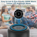 Vhoiu 2 Pack Air Purifiers 600ft² Quiet Night Light Whole House KJ50 - BLACK - Like New
