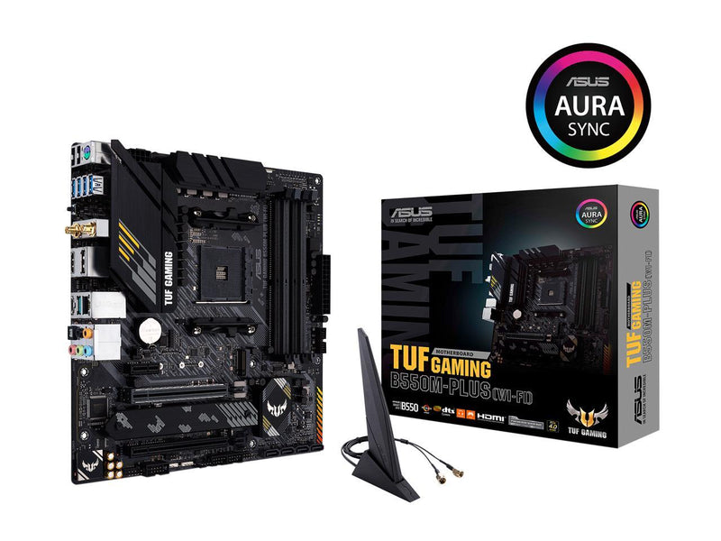 ASUS TUF Gaming B550M-PLUS (WiFi 6) AMD AM4 (3rd Gen Ryzen) microATX