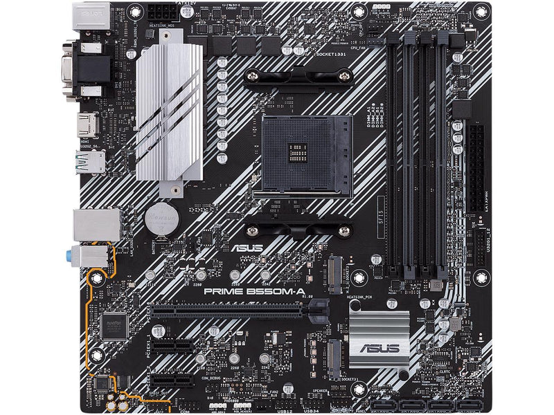 ASUS Prime B550M-A/CSM AMD AM4 (3rd Gen Ryzen) microATX Commercial Motherboard