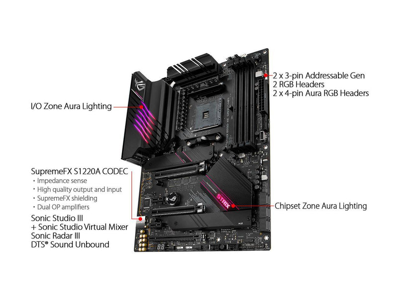 ASUS ROG Strix B550-XE Gaming WiFi AMD AM4 (Zen 3/3rd Gen Ryzen) ATX gaming