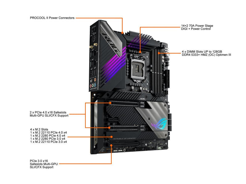 ROG Maximus XIII Hero (WiFi 6E) Z590 LGA 1200(Intel®11th/10th Gen) ATX