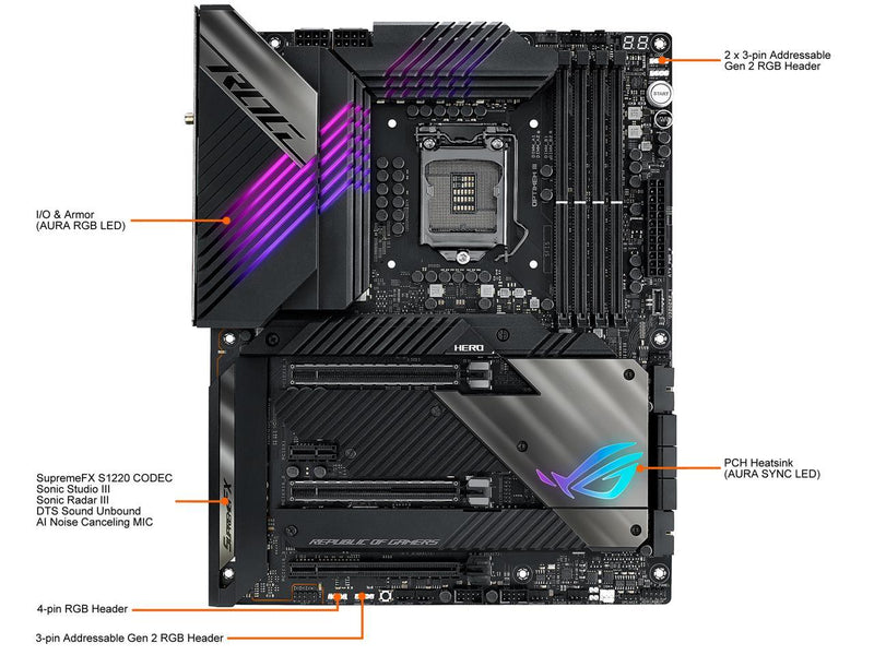 ROG Maximus XIII Hero (WiFi 6E) Z590 LGA 1200(Intel®11th/10th Gen) ATX