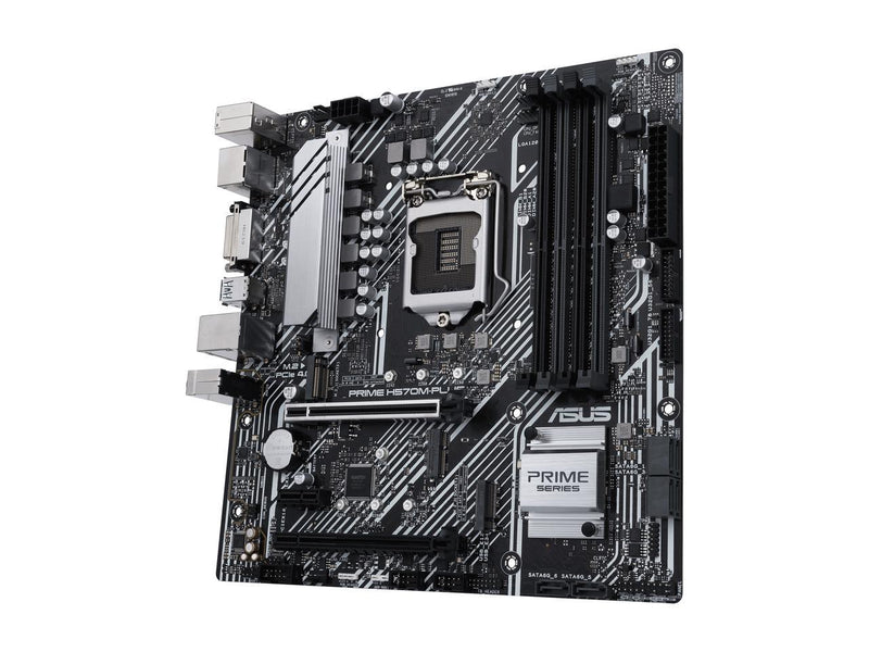 ASUS Prime H570M-PLUS/CSM LGA1200 (Intel 11th/10th Gen) MicroATX Motherboard