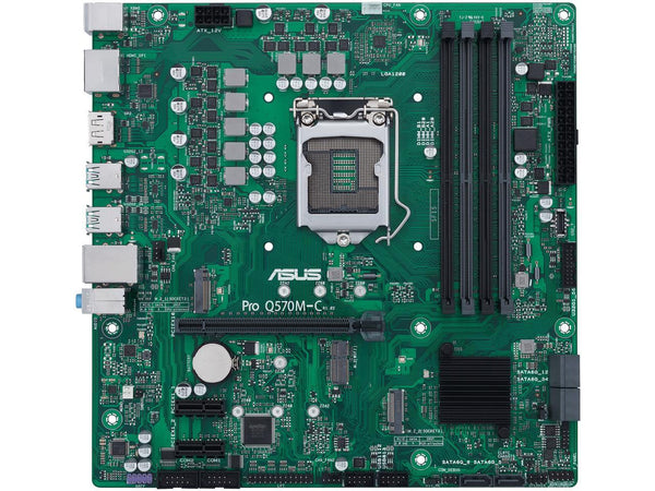 ASUS PRO Q570M-C/CSM LGA 1200 Intel Q570 SATA 6Gb/s Micro ATX Intel Motherboard