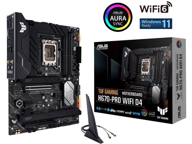 ASUS TUF Gaming H670-PRO WiFi D4 LGA 1700(Intel 12th Gen) ATX