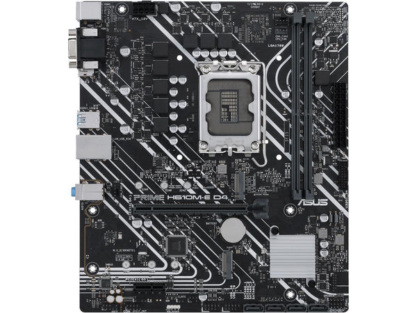 ASUS PRIME H610M-E D4 LGA 1700 (Intel 12th & 13th Gen) mATX Motherboard (PCIe