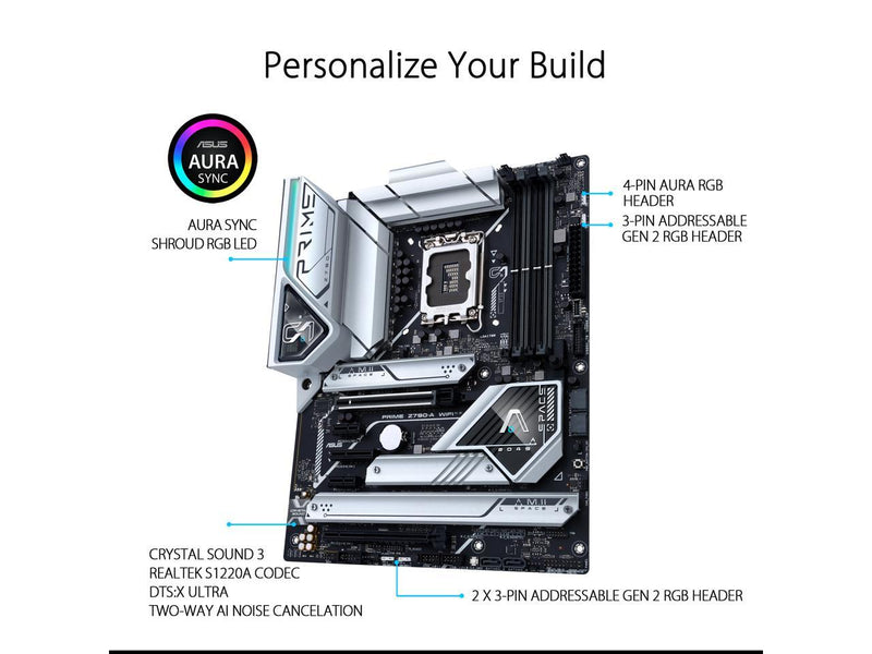 ASUS Prime Z790-A WiFi 6E LGA 1700(Intel®14th &13th&12th Gen) ATX motherboard