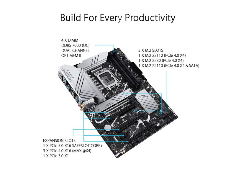 ASUS Prime Z790-P WiFi LGA 1700(Intel 14th & 13th &12th Gen) ATX motherboard