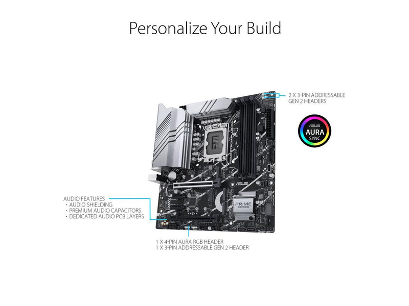 ASUS Prime Z790M-Plus D4 LGA 1700(Intel® 14th & 13th & 12th Gen) microATX