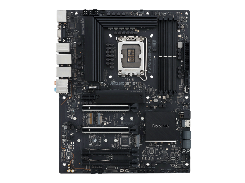 ASUS Pro WS W680-ACE IPMI Intel W680 LGA 1700 ATX workstation motherboard, dual