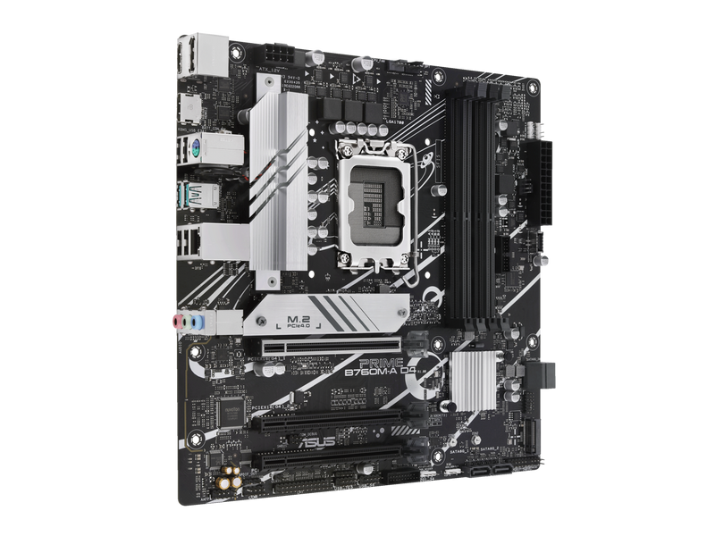ASUS PRIME B760M-A D4 Intel B760 (LGA 1700)(13th and 12th Gen)  mATX