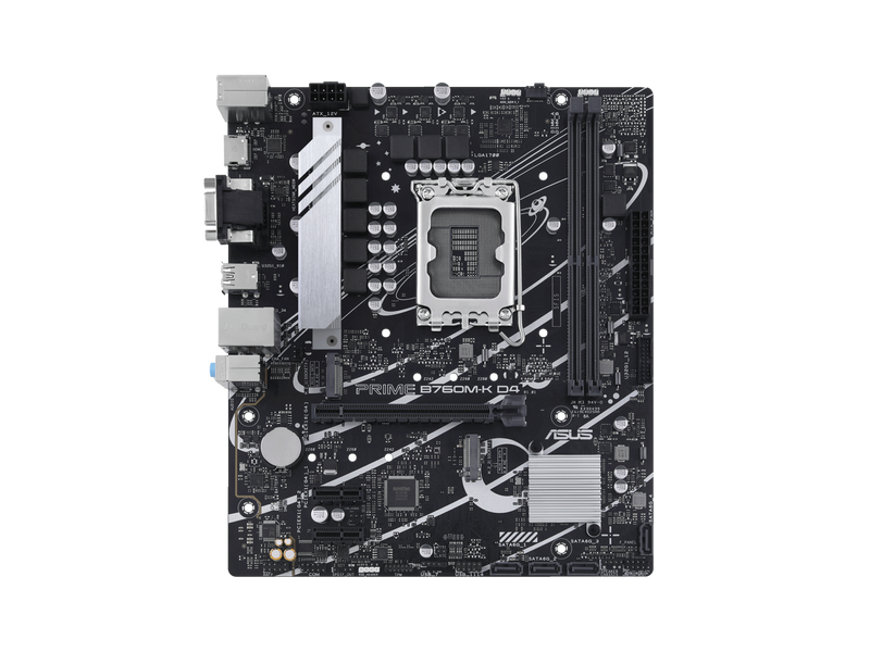 ASUS PRIME B760M-K D4 Intel B760 (LGA 1700)(13th and 12th Gen) mATX motherboard,