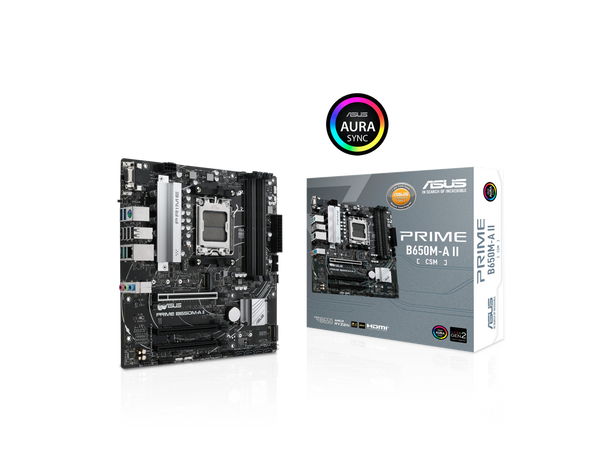 ASUS PRIME B650M-A II-CSM Micro-ATX commercial motherboard, DDR5 6400+(OC), PCIe