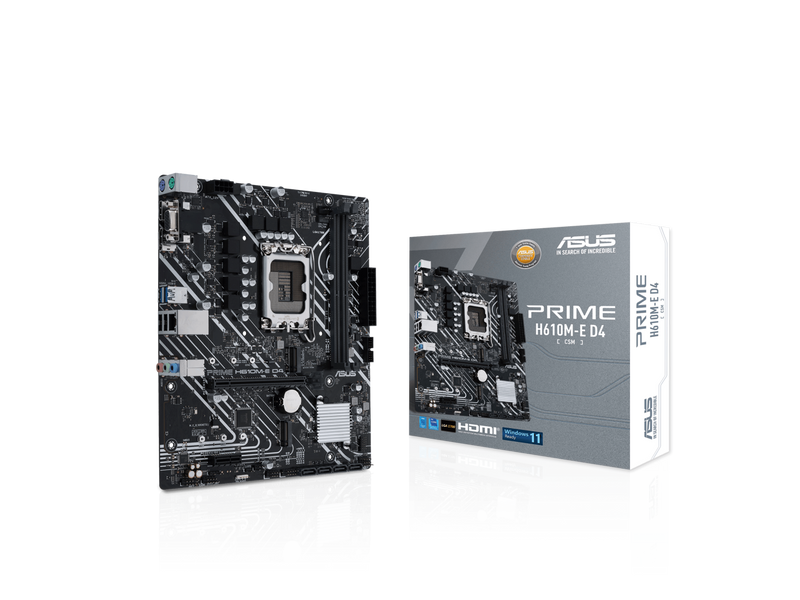 ASUS PRIME H610M-E D4-CSM LGA 1700(Intel 12th&13th Gen) mATX commercial