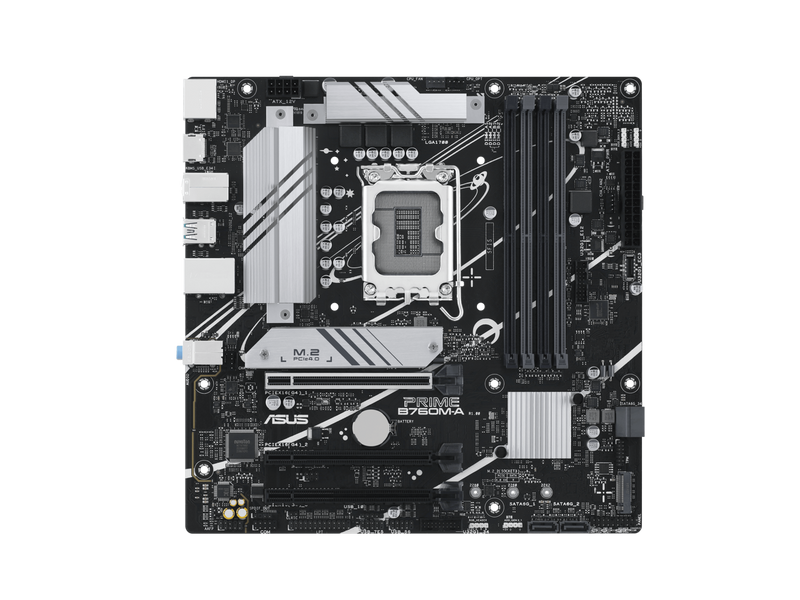 ASUS PRIME B760M-A Intel B760 (LGA 1700)(13th and 12th Gen) mATX motherboard,