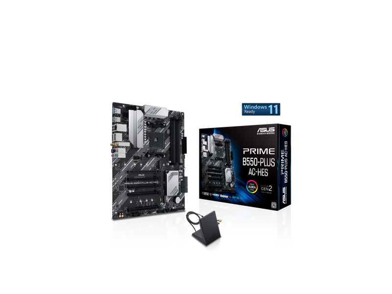 ASUS Prime B550-PLUS AC-HES AMD AM4 (3rd Gen Ryzen) ATX motherboard (dual M.2,