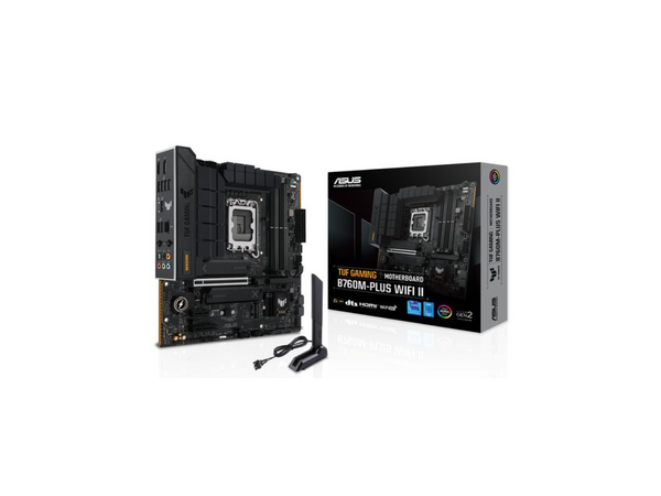 TUF GAMING B760M-PLUS WIFI II Intel B760 LGA 1700 mATX motherboard with PCIe