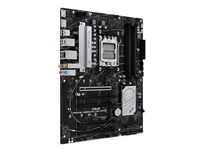 PRIME A620-PLUS WIFI6 AMD A620 AM5 ATX motherboard, DDR5, PCIe 4.0 support, dual