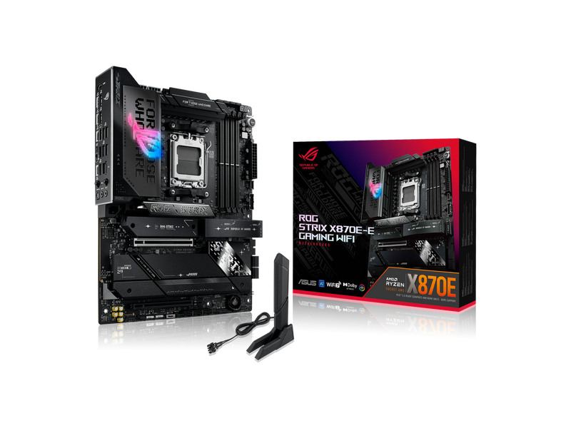 ASUS ROG STRIX X870E-E GAMING WIFI AMD AM5 X870 ATX motherboard 18+2+2 power