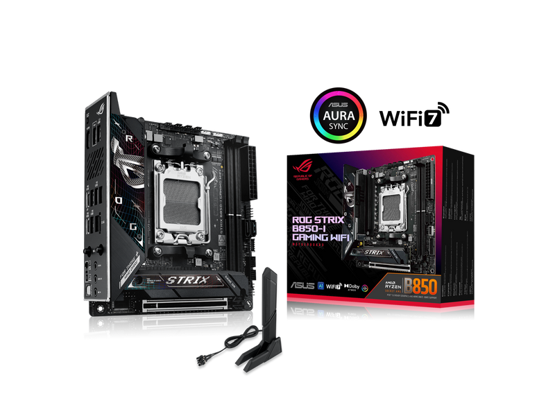 ASUS ROG STRIX B850-I GAMING WIFI AMD AM5 B850 Mini-ITX mITX motherboard 10+2+1
