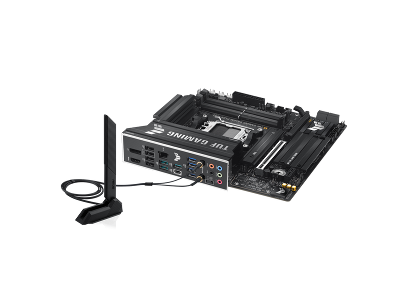 ASUS TUF GAMING B850M-PLUS WIFI AMD AM5 B850 mATX motherboard, 14+2+1 80A DrMOS