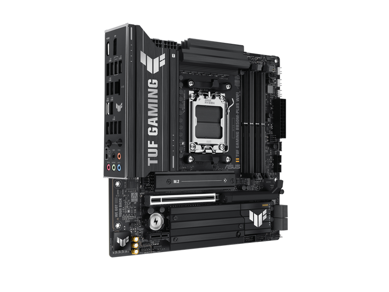 ASUS TUF GAMING B850M-PLUS WIFI AMD AM5 B850 mATX motherboard, 14+2+1 80A DrMOS