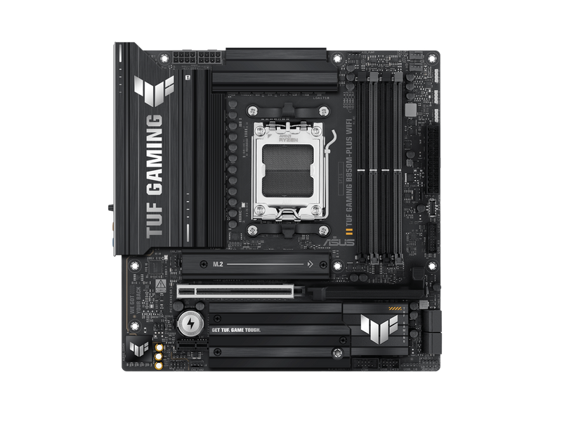 ASUS TUF GAMING B850M-PLUS WIFI AMD AM5 B850 mATX motherboard, 14+2+1 80A DrMOS