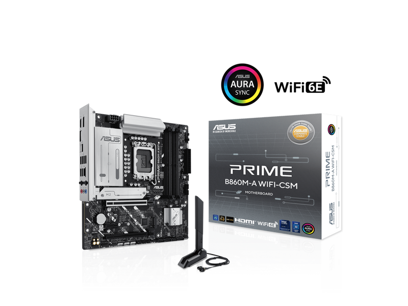 ASUS PRIME B860M-A WIFI-CSM B860 LGA 1851 mATX motherboard, Intel® Core™ Ultra