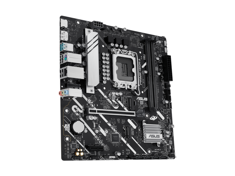 ASUS PRIME H810M-A-CSM Intel H810 LGA 1851 mATX motherboard, 6+1+1+1 Discrete