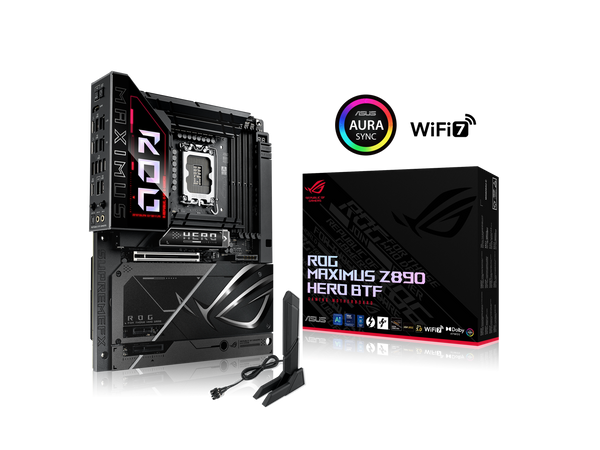 ASUS ROG MAXIMUS Z890 HERO BTF Z890 LGA 1851 ATX motherboard, hidden-connector