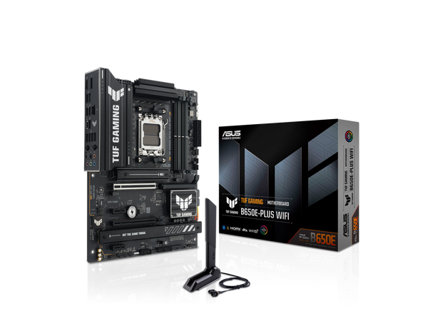 ASUS TUF GAMING B650E-PLUS WIFI AMD B650 ATX motherboard, 12+2+1 80A DrMOS power