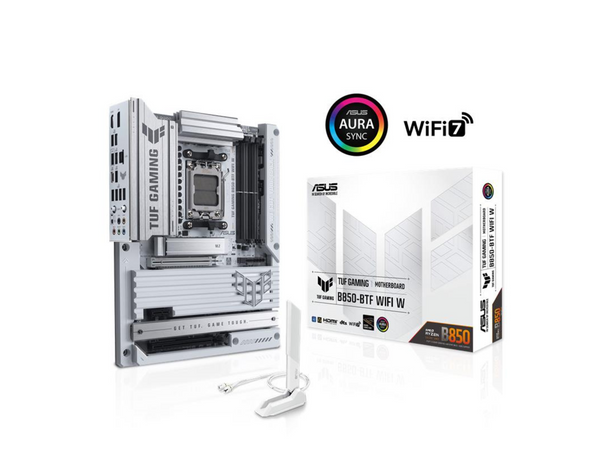 ASUS TUF GAMING B850-BTF WIFI W AMD B850 ATX motherboard, hidden-connector