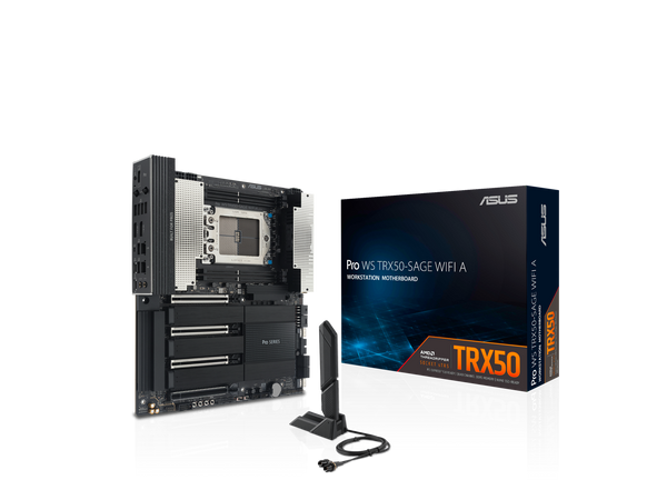 ASUS Pro WS TRX50-SAGE WIFI A AMD TRX50 TR5 CEB workstation motherboard, CPU &