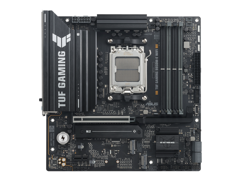 ASUS TUF GAMING B850M-E WIFI AMD B850 mATX motherboard, 8+2+1 80A DrMOS power