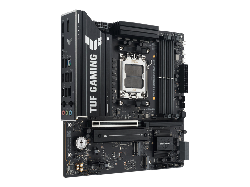 ASUS TUF GAMING B850M-E WIFI AMD B850 mATX motherboard, 8+2+1 80A DrMOS power