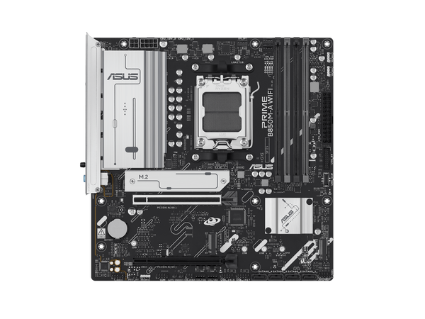 ASUS PRIME B850M-A WIFI-CSM AMD AM5 B850 mATX motherboard, DDR5, PCIe 5.0 Ready,