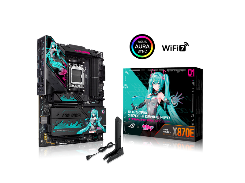 ASUS ROG STRIX X870E-H GAMING WIFI7 HATSUNE MIKU EDITION AMD X870E ATX