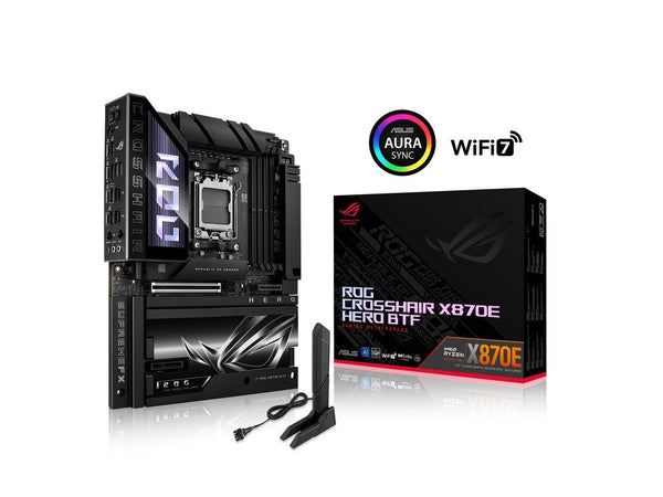 ASUS ROG CROSSHAIR X870E HERO BTF AMD X870E ATX Board with Hidden-connector