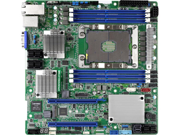 AsRock Rack Micro ATX Server Motherboard LGA3647 Intel C621 Dual 10 GLAN