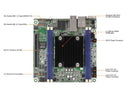 AsRock Rack D2163D4I2-2T Mini-ITX Server Motherboard Intel Xeon D-2100 Series 12